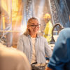 A Stena Metall Group employee gives a guided tour of a Stena facility.